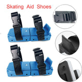 Ski Shoes Stable Short Ski Skates for Downhill Outdoor Activities Snow Parks Blue Bagged