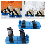 Ski Shoes Stable Short Ski Skates for Downhill Outdoor Activities Snow Parks Blue Bagged