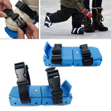 Ski Shoes Stable Short Ski Skates for Downhill Outdoor Activities Snow Parks Blue Bagged