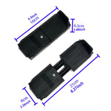 Maxbell Ski Shoes Stable Short Ski Skates for Downhill Outdoor Activities Snow Parks Black Boxed