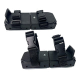 Maxbell Ski Shoes Stable Short Ski Skates for Downhill Outdoor Activities Snow Parks Black Boxed