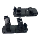 Maxbell Ski Shoes Stable Short Ski Skates for Downhill Outdoor Activities Snow Parks Black Boxed