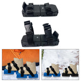 Maxbell Ski Shoes Stable Short Ski Skates for Downhill Outdoor Activities Snow Parks Black Boxed