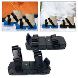 Maxbell Ski Shoes Stable Short Ski Skates for Downhill Outdoor Activities Snow Parks Black Boxed