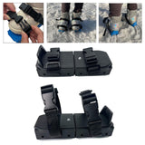 Maxbell Ski Shoes Stable Short Ski Skates for Downhill Outdoor Activities Snow Parks Black Boxed