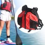 Adults Life Vest Summer Swim Jacket Life Jacket for Fishing Canoeing Surfing Red