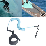 Coiled Surfboard Leash Lightweight Paddle Leash Shortboard Kayak Blue