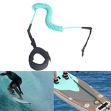 Coiled Surfboard Leash Lightweight Paddle Leash Shortboard Kayak Light Blue