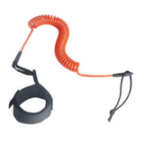 Coiled Surfboard Leash Lightweight Paddle Leash Shortboard Kayak Orange