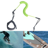 Coiled Surfboard Leash Lightweight Paddle Leash Shortboard Kayak Green