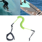 Coiled Surfboard Leash Lightweight Paddle Leash Shortboard Kayak Green