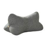 Lumbar Pillow with Removable and Washable Cover Soft Waist Support Pillow Gray