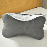 Lumbar Pillow with Removable and Washable Cover Soft Waist Support Pillow Gray