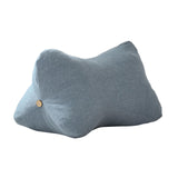 Lumbar Pillow with Removable and Washable Cover Soft Waist Support Pillow Blue