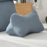 Lumbar Pillow with Removable and Washable Cover Soft Waist Support Pillow Blue