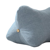 Lumbar Pillow with Removable and Washable Cover Soft Waist Support Pillow Blue