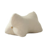 Maxbell Lumbar Pillow with Removable and Washable Cover Soft Waist Support Pillow Beige