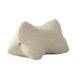 Maxbell Lumbar Pillow with Removable and Washable Cover Soft Waist Support Pillow Beige