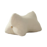 Maxbell Lumbar Pillow with Removable and Washable Cover Soft Waist Support Pillow Beige