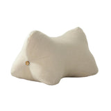 Maxbell Lumbar Pillow with Removable and Washable Cover Soft Waist Support Pillow Beige