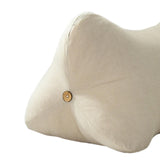 Maxbell Lumbar Pillow with Removable and Washable Cover Soft Waist Support Pillow Beige