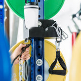 Maxbell Gym Wall Storage Rack Accessories Sturdy Organizer for Shop Gym Organization 22cmx13cmx16.5cm