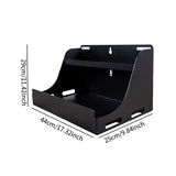 Maxbell Gym Wall Storage Rack Accessories Sturdy Organizer for Shop Gym Organization 44cm25cmx29cm