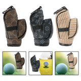 Maxbell Golf Ball Pouch Holds 3 Balls & 3 Tees Small Golf Ball Carrier Bag Women Men Brown