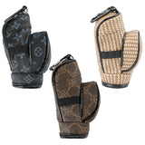 Maxbell Golf Ball Pouch Holds 3 Balls & 3 Tees Small Golf Ball Carrier Bag Women Men Brown