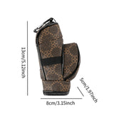 Maxbell Golf Ball Pouch Holds 3 Balls & 3 Tees Small Golf Ball Carrier Bag Women Men Brown