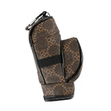 Maxbell Golf Ball Pouch Holds 3 Balls & 3 Tees Small Golf Ball Carrier Bag Women Men Brown