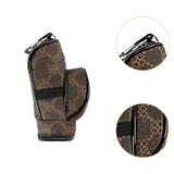 Maxbell Golf Ball Pouch Holds 3 Balls & 3 Tees Small Golf Ball Carrier Bag Women Men Brown