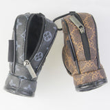 Maxbell Golf Ball Pouch Holds 3 Balls & 3 Tees Small Golf Ball Carrier Bag Women Men Brown