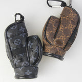 Maxbell Golf Ball Pouch Holds 3 Balls & 3 Tees Small Golf Ball Carrier Bag Women Men Black