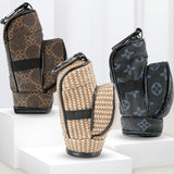 Maxbell Golf Ball Pouch Holds 3 Balls & 3 Tees Small Golf Ball Carrier Bag Women Men Black