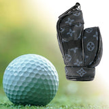 Maxbell Golf Ball Pouch Holds 3 Balls & 3 Tees Small Golf Ball Carrier Bag Women Men Black