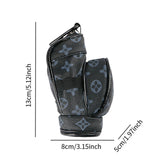 Maxbell Golf Ball Pouch Holds 3 Balls & 3 Tees Small Golf Ball Carrier Bag Women Men Black