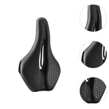 Bike Seat Comfortable Shock Absorption for Men Women Hollow Road Bike Saddle