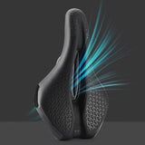 Bike Seat Comfortable Shock Absorption for Men Women Hollow Road Bike Saddle