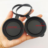 Binocular Lens Cap Sturdy Black Spare Parts Protective Covers for Binoculars