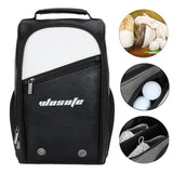 Golf Shoe Bag PU Golfer Gift with Ventilation Golf Equipment Sports Shoe Bag Black