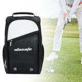 Golf Shoe Bag PU Golfer Gift with Ventilation Golf Equipment Sports Shoe Bag Black