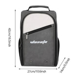 Maxbell Golf Shoe Bag PU Golfer Gift with Ventilation Golf Equipment Sports Shoe Bag Gray