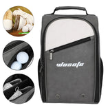 Maxbell Golf Shoe Bag PU Golfer Gift with Ventilation Golf Equipment Sports Shoe Bag Gray