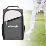 Maxbell Golf Shoe Bag PU Golfer Gift with Ventilation Golf Equipment Sports Shoe Bag Gray