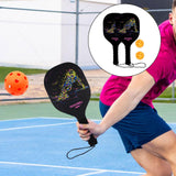 Pickleball Racket Set with Balls Pickleball Racquets for Kids Indoor Outdoor 2 Paddles 2 Balls