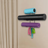 Yoga Mat Holder Accessories Wall Mount Organizer Storage Decor