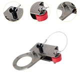Maxbell Rope Grab Sturdy Arrest Ascender for Rappelling Mountaineering Rock Climbing