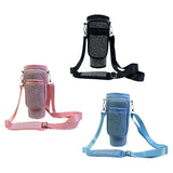 Water Bottle Carrier Bag Reusable Water Bottle Holder for Gym Cycling Travel Black