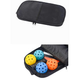 Pickleball Bag Waterproof Organizer Portable Carrying Bag for Men Women Gift Black